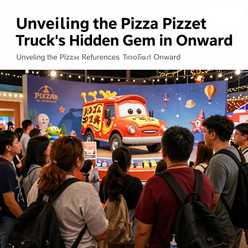 The Pizza Planet Truck makes a subtle cameo in a scene where Barley Lightfoot approaches a toll booth in *Onward*.