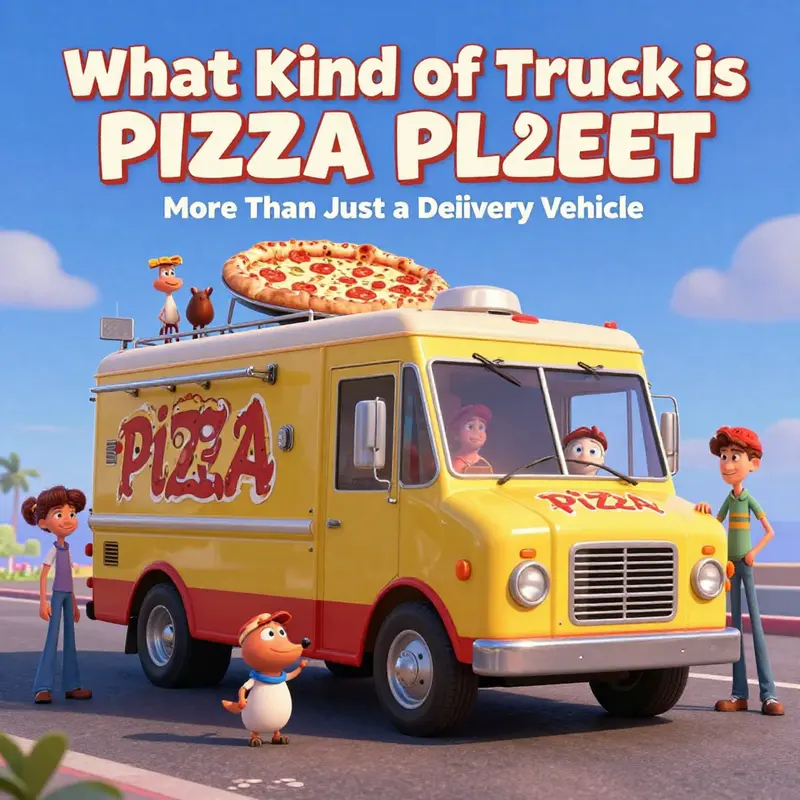 The 1978 Gyoza Mark VII Lite Hauler, the iconic truck representing the Pizza Planet delivery service.