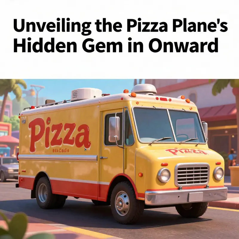 Artistic representation of the Pizza Planet Truck embodying creativity and connection in business storytelling.