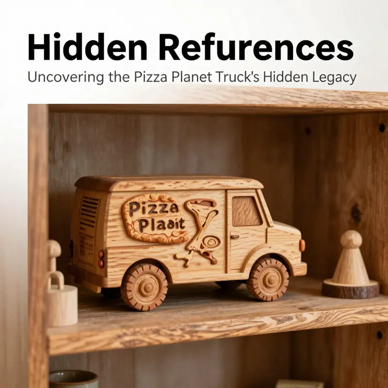 The Pizza Planet Truck, an enduring symbol of Pixar’s cinematic universe.
