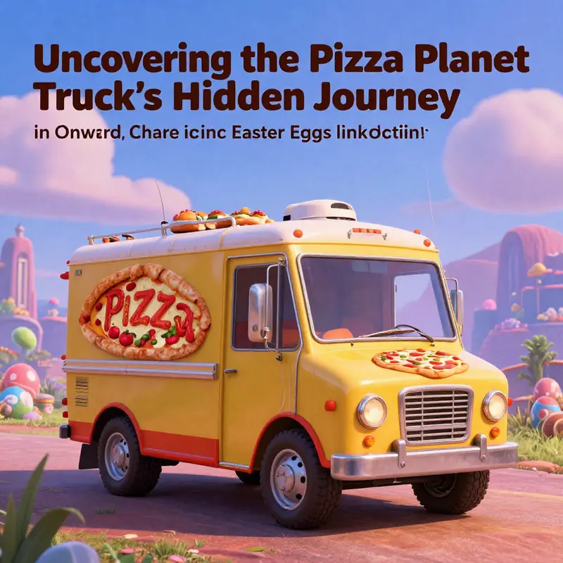 A beautiful rendition of the Pizza Planet Truck, invoking excitement and inspiration for aspiring food truck operators.