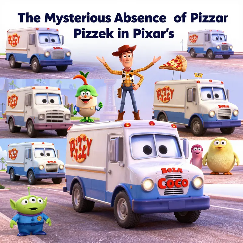Coco’s vibrant scenery contrasts with the absent Pizza Planet Truck.