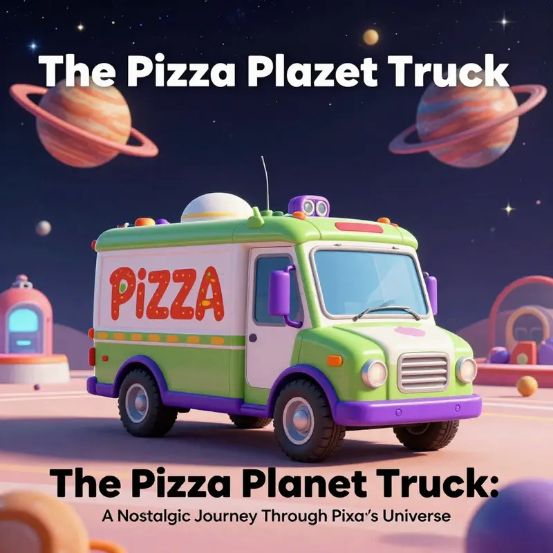 The Pizza Planet Truck making its iconic appearance in the uncharted realms of Lightyear.