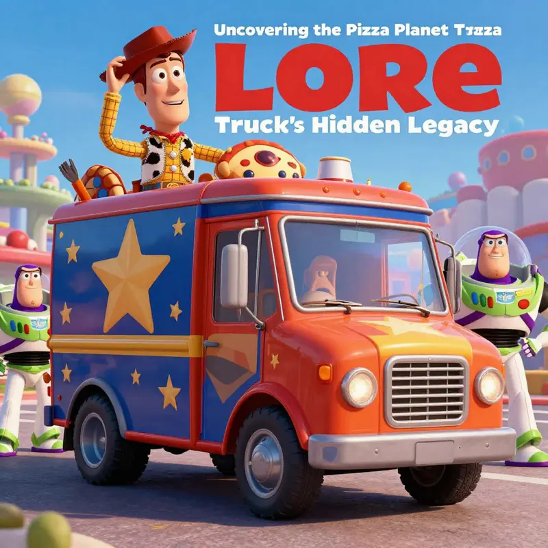 The Pizza Planet Truck, an enduring symbol of Pixar’s cinematic universe.
