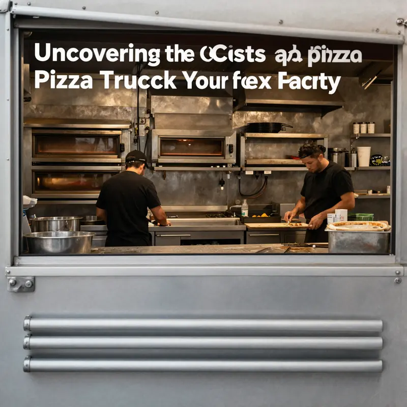 Exploring the vibrant atmosphere of a party with a pizza truck offering delicious food.