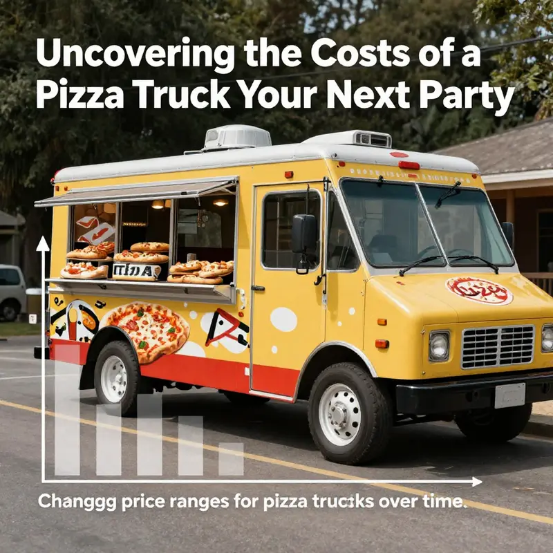 Exploring the vibrant atmosphere of a party with a pizza truck offering delicious food.