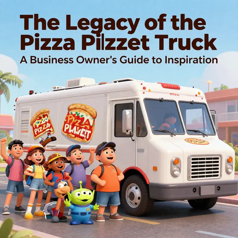The Pizza Planet Truck showcases a vibrant design that captures attention.