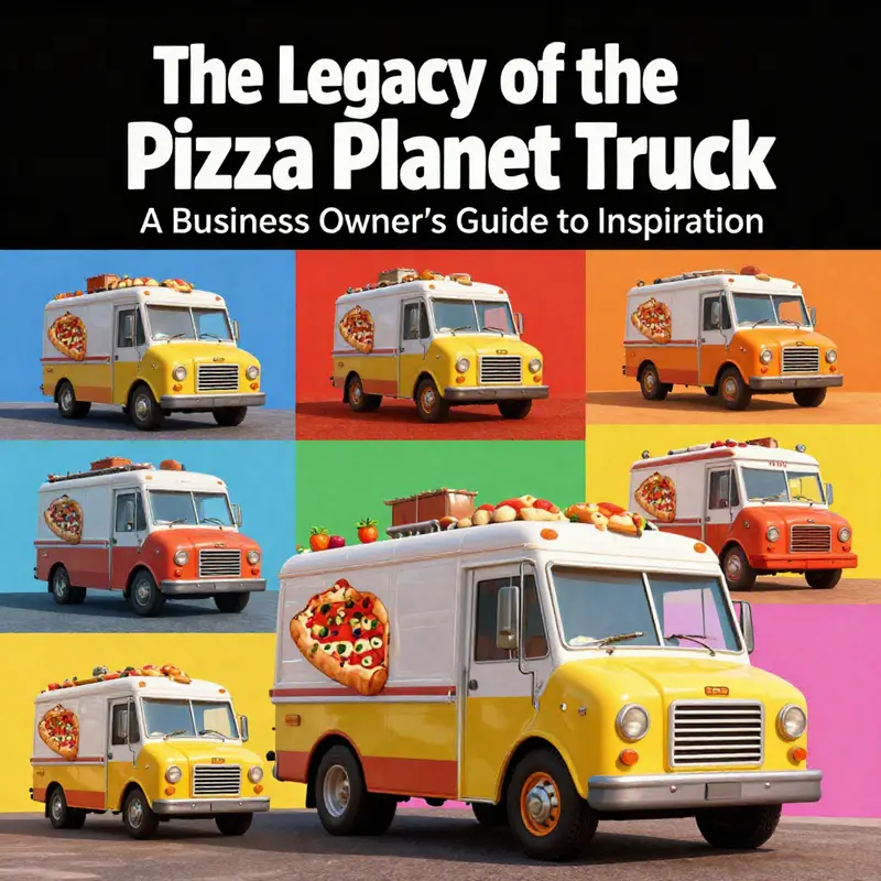 The Pizza Planet Truck showcases a vibrant design that captures attention.