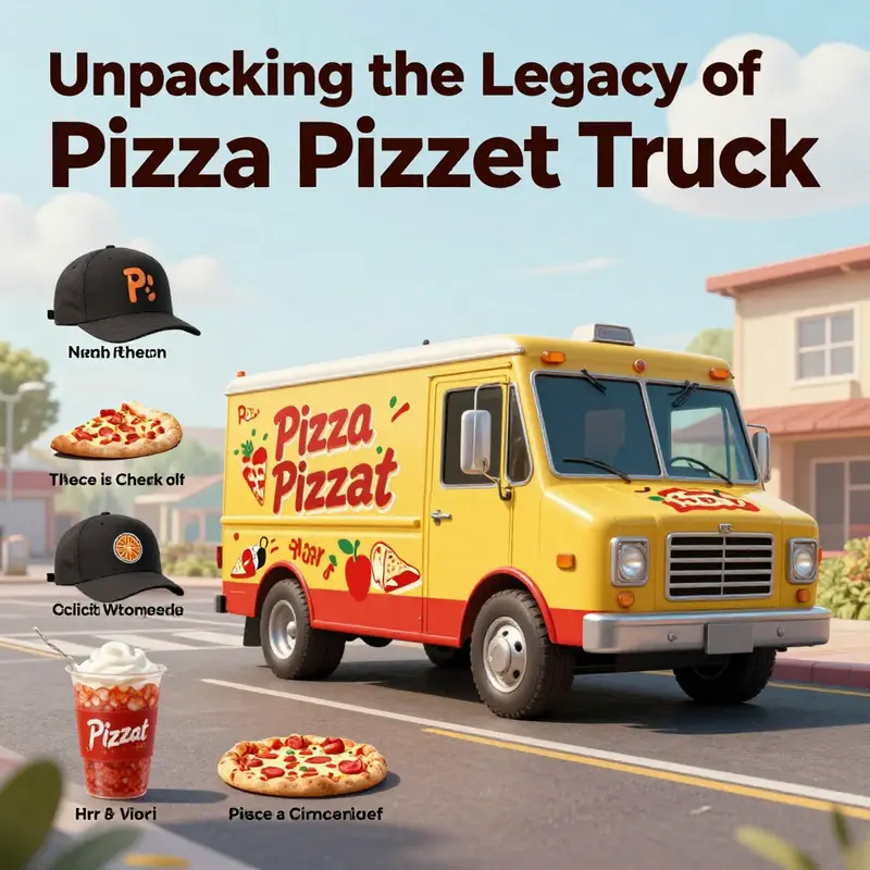 Detailed view of the Pizza Planet Truck emphasizing its unique design and features.