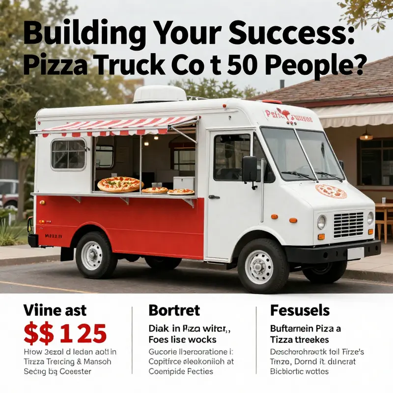 Visual representation of the budgeting process for a pizza truck investment.