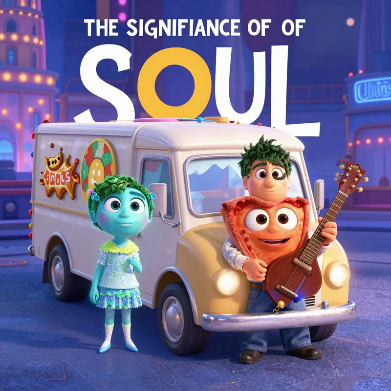 Joe Gardner exploring the vibrant afterlife in Soul, illustrating the film’s thematic essence.