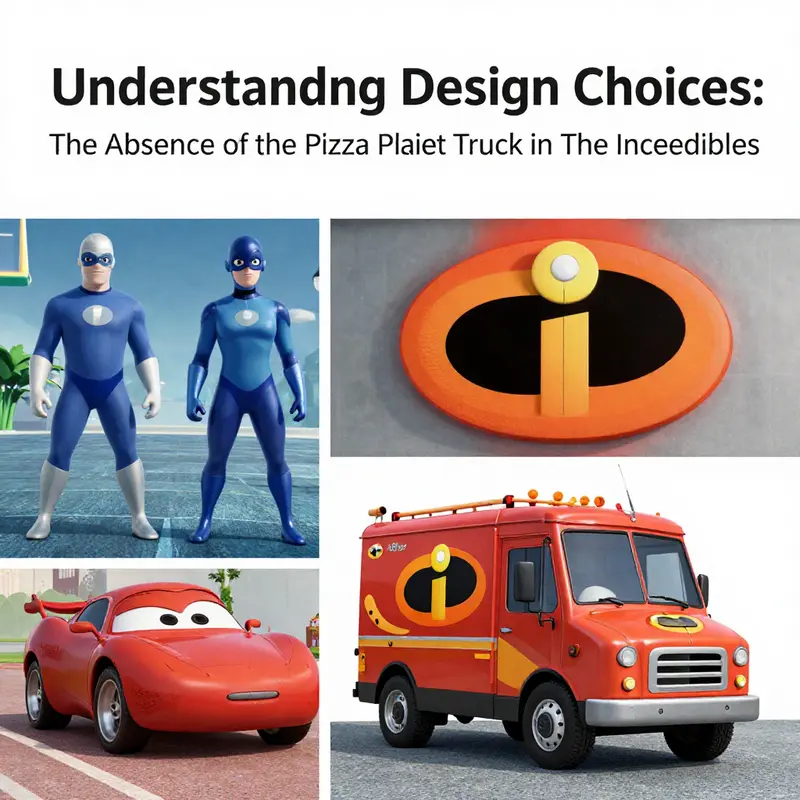 Contrasting designs: The contemporary aesthetic of The Incredibles versus the whimsical style of Toy Story.
