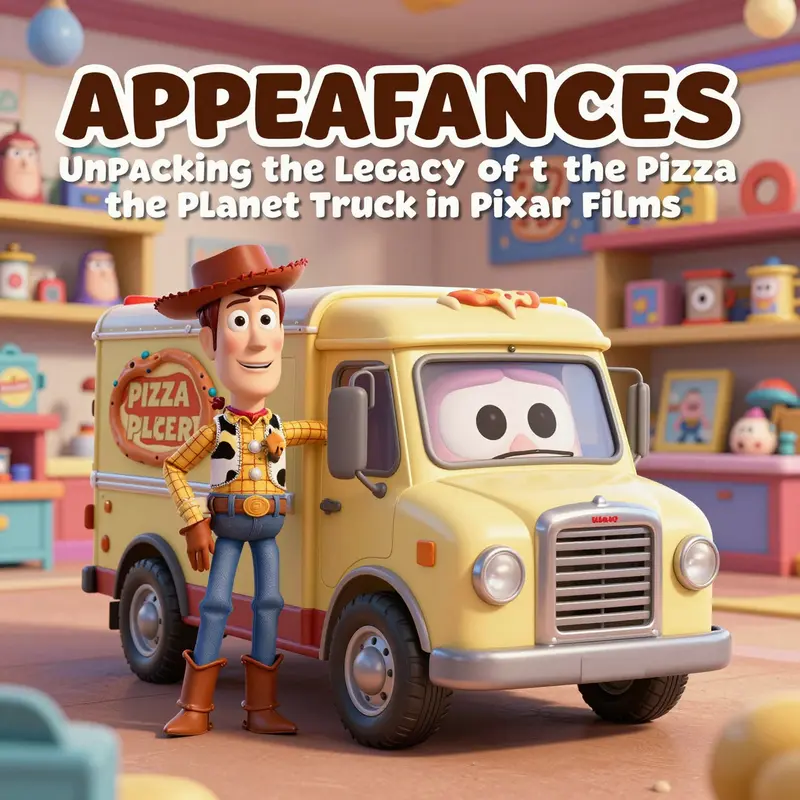 The Pizza Planet Truck in Toy Story, marking its iconic debut.