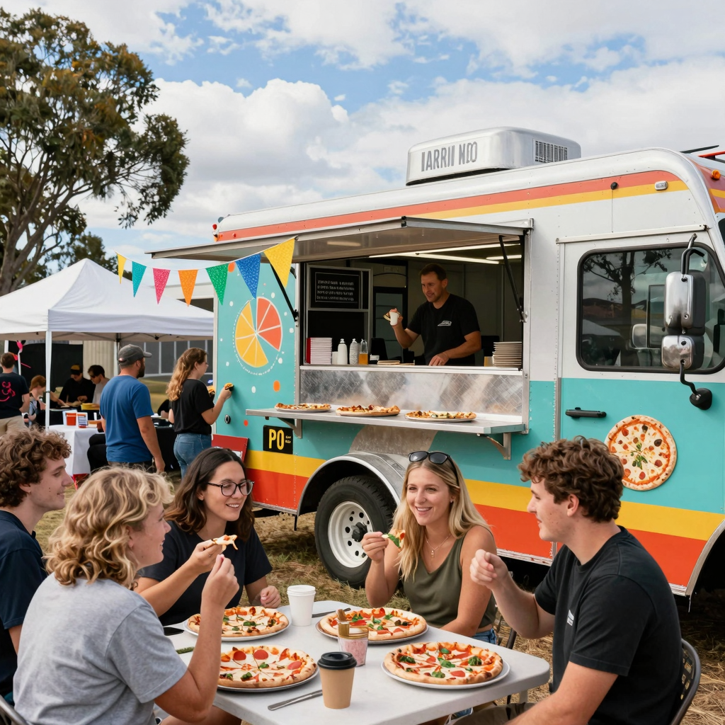 Pizza Truck in Action