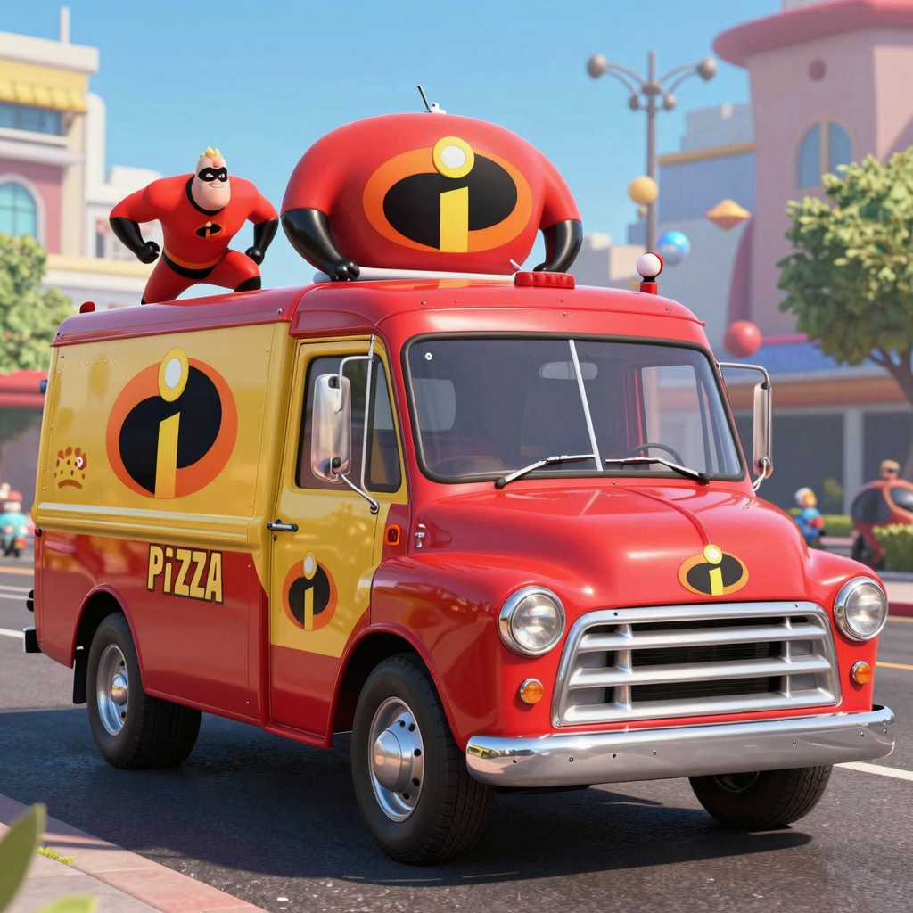 Pizza Planet Truck in Incredibles 2