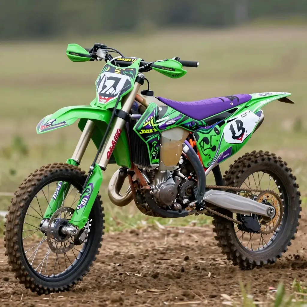 Dirt Bike with Joker Graphics
