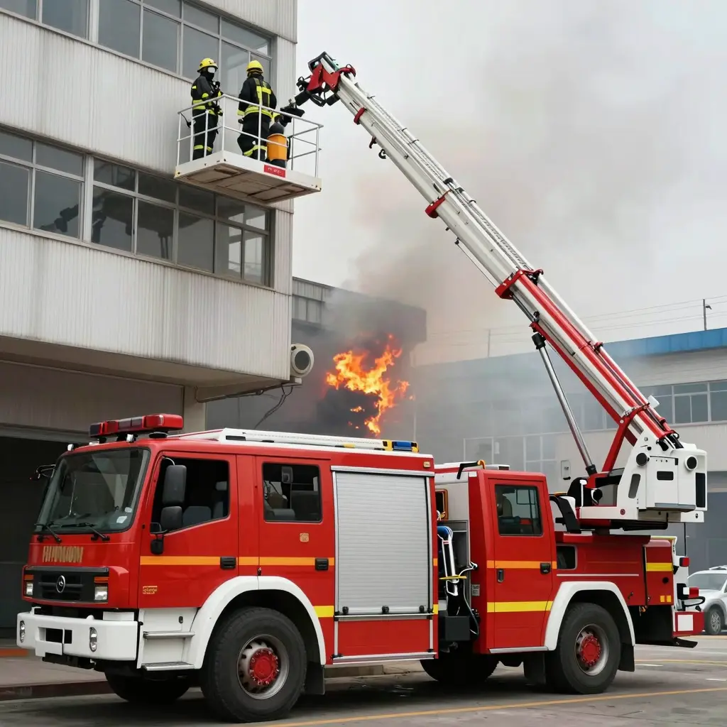 Used Aerial Platform Fire Truck